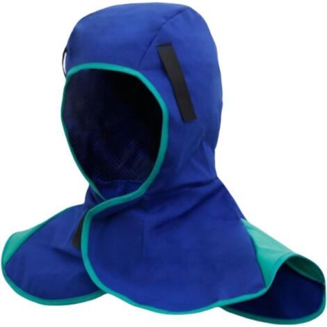 Houhence – Capuche de soudure pour masques de soudage – Tissu coton 11-OZ résistant à la chaleur – Doublure maille coton – Ajustement Velcro (1/5)