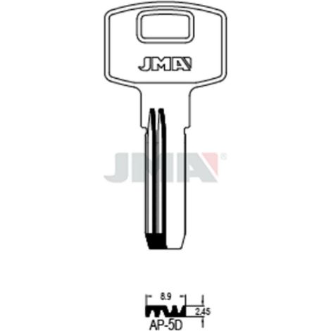 (10 u.) LLAVE EN BRUTO LATON SEGUR