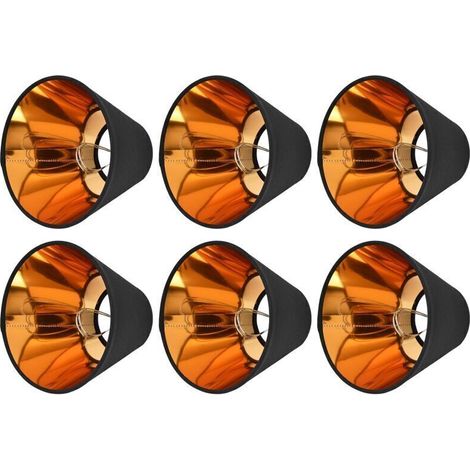6 Pièces Abat-Jour Abat-Jour en Tissu Abat-Jour à Clipser pour E14 Lustre de Table Lampadaire Applique Chambre Décor, Protège Les Yeux (1/4)