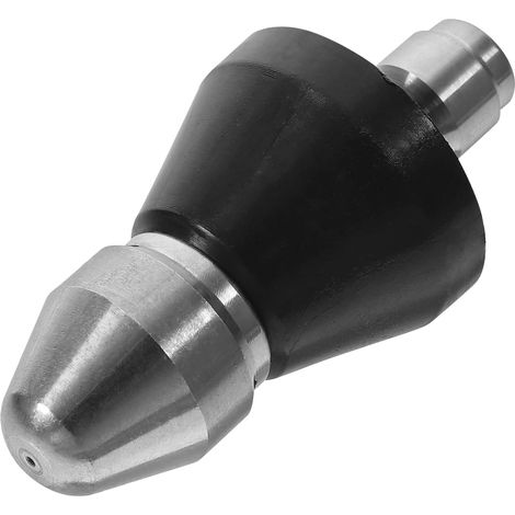 Buse de Pulvérisation Rotative Accessoire de Nettoyage Solide en Acier Inoxydable Buse de Nettoyeur Haute Pression Résistante à l'usure pour Égouts pour Usage Quotidien (1/5)