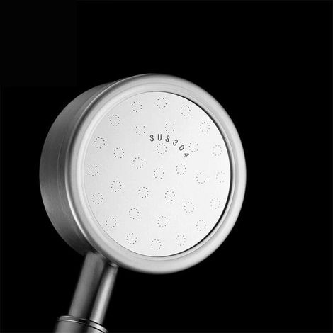 ALLIANDISPomme de douche à main pressurisée ronde en acier inoxydable 304 (1/3)