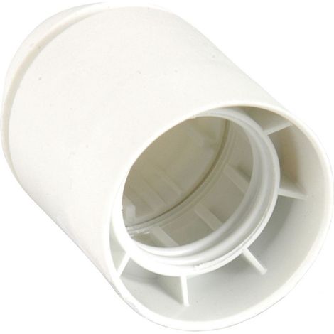 Lampen-Fassung Glattmantel E 27, weiß Fassungen (1/4)