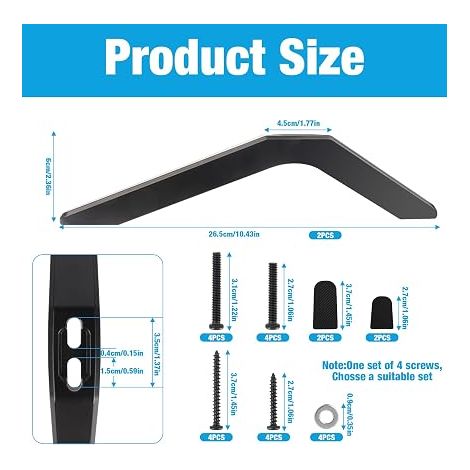 Universal TV Base Pedestal Stands, Universal TV Stand, Smart TV Table Mount with Screws, Universal TV Stand for Most 32 40 49 50 55 Inch TVs (1/4)