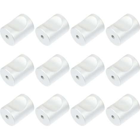 Ensemble de 12 boutons cylindriques en alliage d'aluminium avec (1/5)