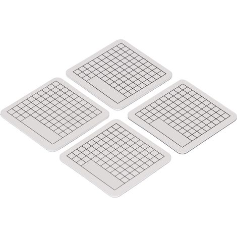 Tapis de découpe 4 pièces Mini Modèle Mignon Bloc de Découpe Papier Tampon Caoutchouc Gravure Planche à Gravure 6 x 6 cm (1/5)