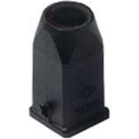 capot plastique - noir - sortie verticale - m20 - gabarit 21.21 - ilme mkvn20