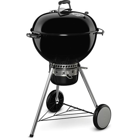 Weber – Barbecue charbon 57 cm – Cuve et couvercle en acier émaillé – Grille Gourmet BBQ System™ – Thermomètre intégré – Système de nettoyage One-Touch™