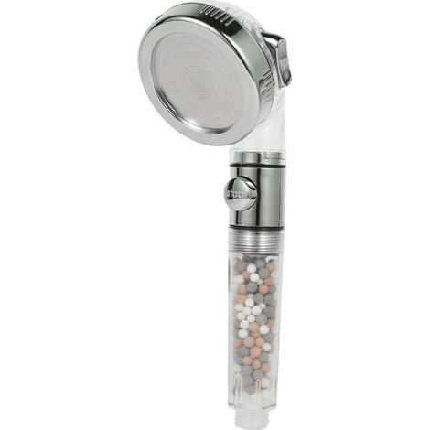 Pommeau de douche 3 en 1 pommeau de douche à économie d'eau filtre ionique filtre anticalcaire - RWPommeau de douche (1/4)