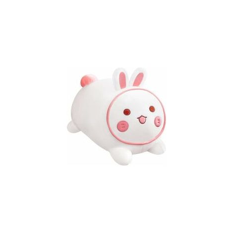 Lapin en peluche blanc 30 cm, oreiller doux, cadeau Pâques – (1/5)