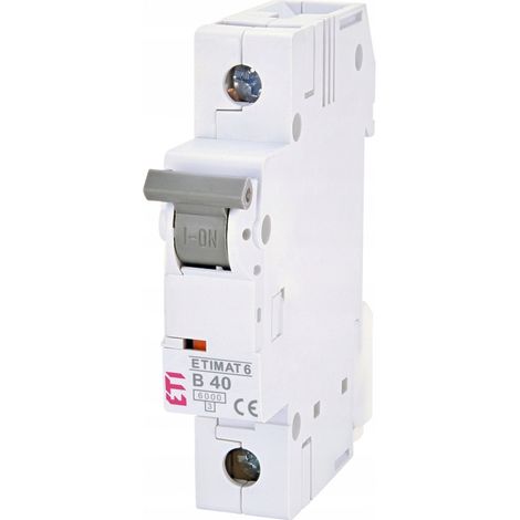 Disjoncteur 1P B40A - 6KA - AC 230/400V - Protection fiable - Normes IEC/EN