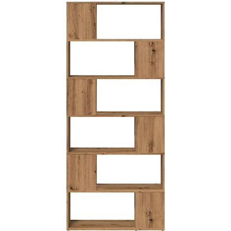 vidaXL Book Cabinet/Room Divider Artisan Oak 80x24x186 cm