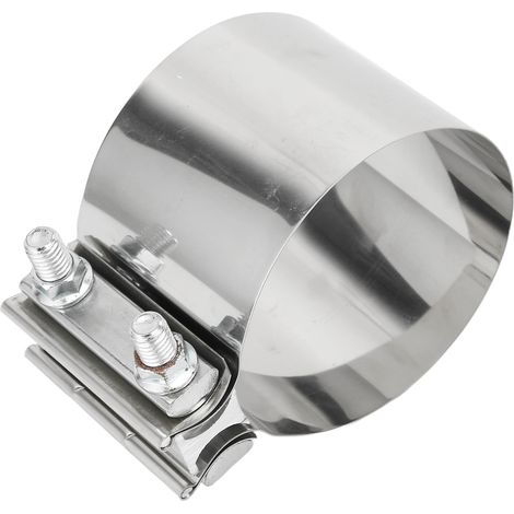Collier de serrage pour échappement en acier inoxydable, universel pour silencieux, tuyaux de descente, collecteurs d'échappement, 10,16 cm (4 pouces) (1/5)
