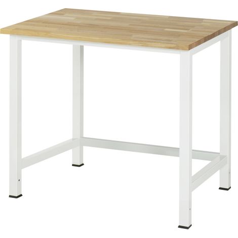 Rau Werktisch Buche-Massiv-Platte BxTxH 1000x800x825 mm (1/5)