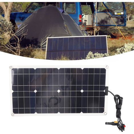 Wasserdichtes 100-W-Solarpanel mit Ladegerät und XT60/Anderson/DC-Anschlüssen – monokristallin, 54,2 x 28,2 cm