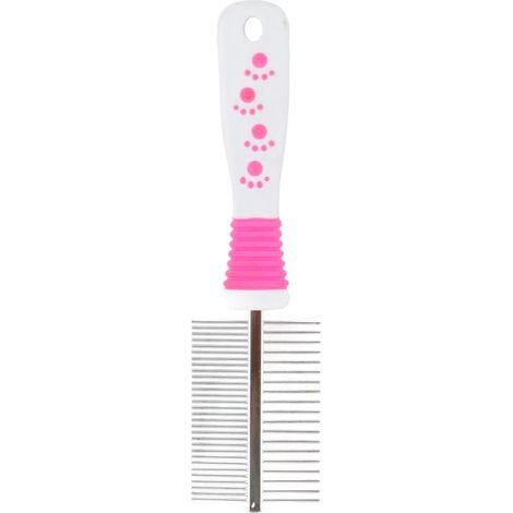 Bürste, Kamm, für Hunde- und Katzenfell, rosa (1/3)