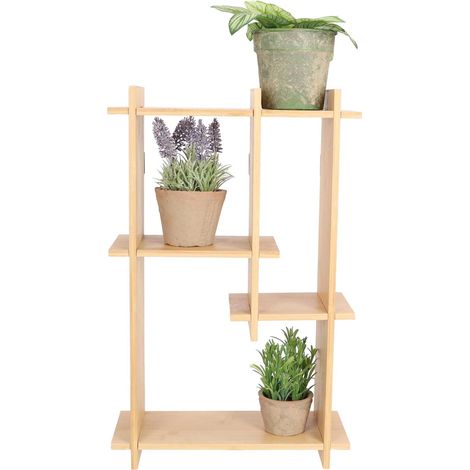Etagère intérieure en bambou Nature Verticale (1/4)