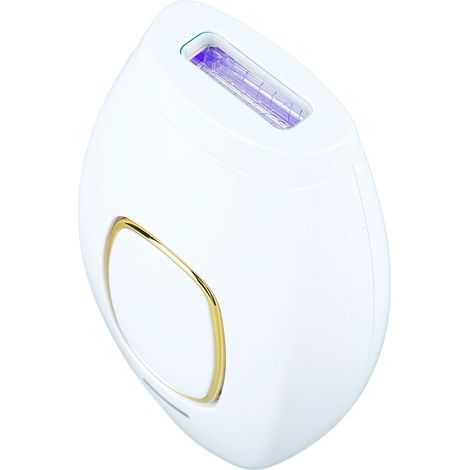 Appareil d'épilation laser pour une épilation longue durée. Brise les follicules pileux. Prise US 100-240 V. Blanc. (1/5)