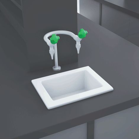RAK Laboratory 1 Ceramic Belfast Kitchen Sink 1.0 Bowl 360mm L x 280mm W - Alpine White (1/3)