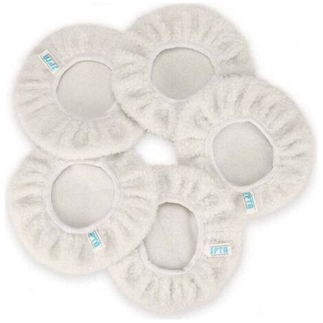 Bonnet de Polissage, 5 Pièces (230-250mm) Bonnets polir Bonnets électrique pour Bonnet de Laine de Voiture tampons de Cirage pour la Plupart des polisseurs de Voiture (1/5)