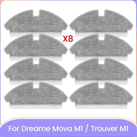 Dreame Mova M1/Trouver M1 Staubsauger-Reinigungstücher - Ersatzteile - Effektives Haushaltsreinigungszubehör (8 Stück)