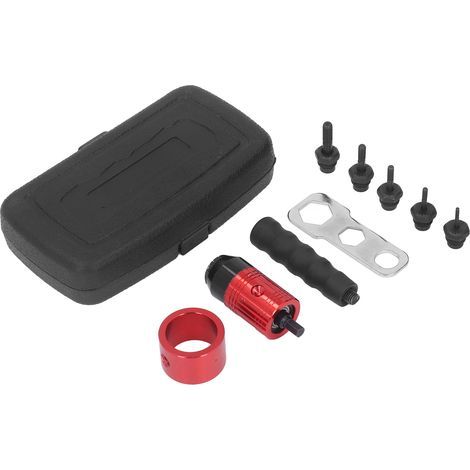 Adapter für manuelle und automatische Mutternpistolen, Nietbohrer, Konverter, Befestigungswerkzeugsatz, Kupplungstyp (1/5)