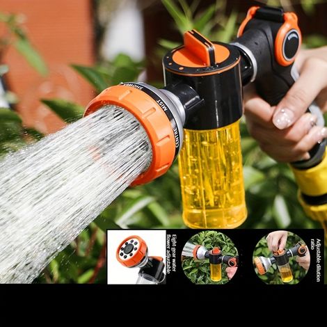 1 article : Pistolet à arrosage pour engrais, pulvérisateur de jardin, pulvérisateur de pesticides, tuyau d'arrosage pour semis