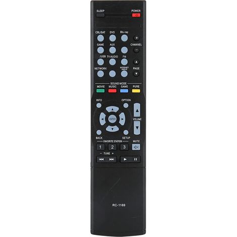 Robuster Verstärker-Controller aus schwarzem ABS mit Fernbedienung für DENON RC-1169 (1/5)