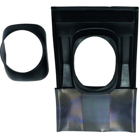Vaillant Tuile universelle en plastique pour toit incliné (inclinaison de 25 à 50 degrés) noir, 009076 (1/2)