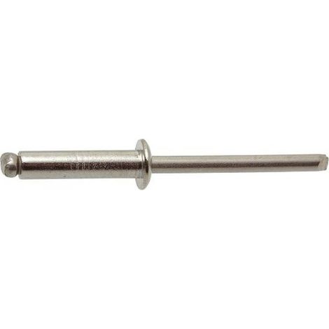 500 Rivets Aveugles Tête Plate Tout Inox 4 x 10 mm - ISO 15983 - DIN 7337 - Inox A2 - D-Work