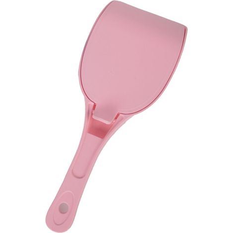 Pelle à litière pour chat, multifonction, Filtration à mailles fines, poignée ergonomique, avec couvercle pour chats, chiens, animaux de compagnie, rose (1/5)