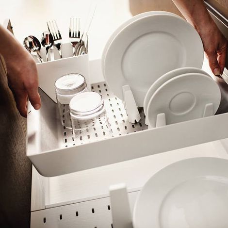 Storage Elemento Escurridor Adaptable Inox-Blanco (1/3)