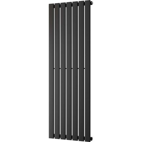 Typhoon - Black Vertical Radiator H1400mm x W476mm Single Panel (1/3)
