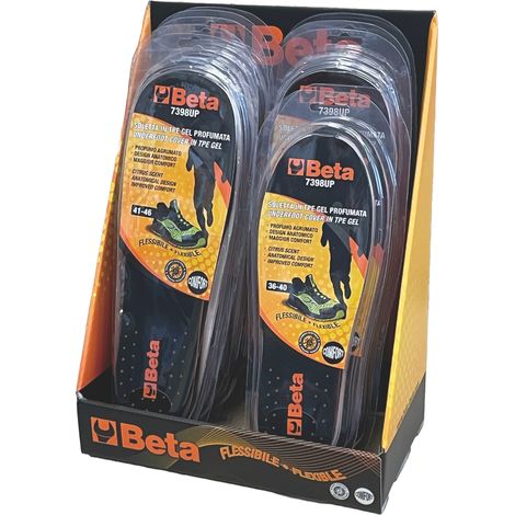 Beta SOTTOPIEDI IN GEL PROFUMATI Art. 7398UP/E10 ESPOSITORE 10 PAIA
