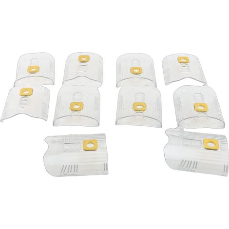 10 Pack Organisateur Chaussures PET 3 Niveaux Réglable Empilable Double Couche – Support Rack Placard Maison Dortoir, Transparent (1/5)