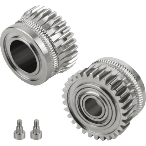 Ingranaggi K1 Max, 2 pezzi, in lega nichelata, per estrusore, compatibili con le stampanti 3D Creality K1/K1C/K1 max/Ender 3 V3 e Ender 3 V3 Plus (1/4)