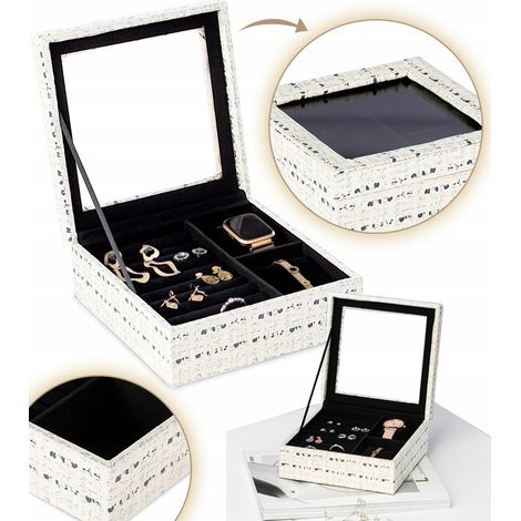 Organizer für Schmuck, Kleinigkeiten, Kosmetik, geräumige Box (1/5)
