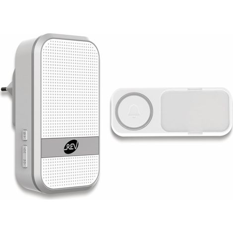 Rev 0082630103 Timbre inalámbrico blanco alcance 150m