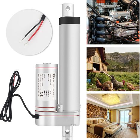 Randaco Actionneur Linéaire 1500N DC 12V Support de Montage Moteur Électrique 100mm (1/5)