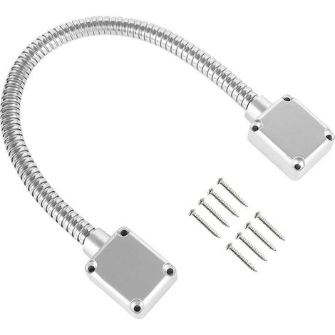 Passage de câble de porte en acier inoxydable - 40 cm - Manchon de montage exposé - Passant de porte électrique - Protection de câble (1/5)