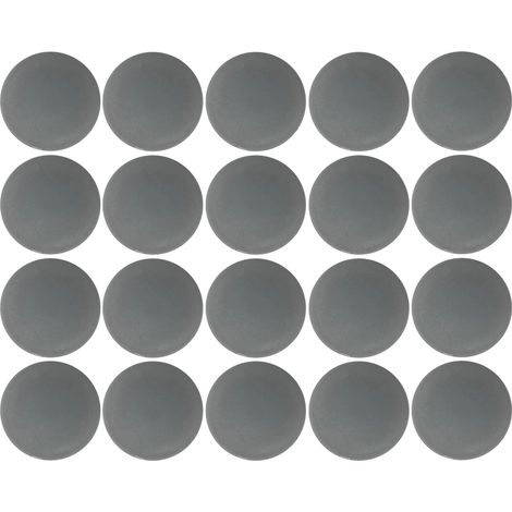 20x Cache vis capuchon torx T25 Protection Bouchon Recouvrement Meuble, gris