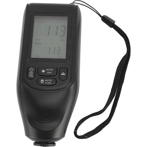 Jauge d'épaisseur de revêtement 0-2000um 3 unités détection automatique FE NFE mesure numérique pour industrie noir (1/5)