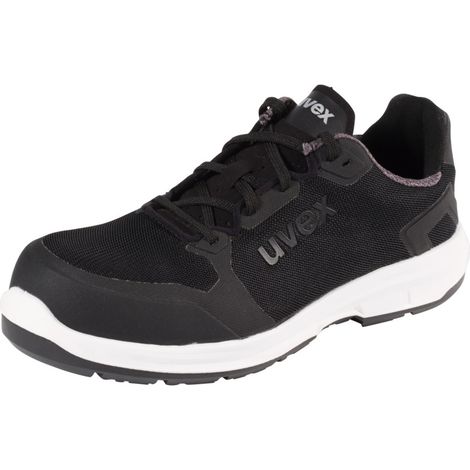 uvex Halbschuh schwarz/weiß uvex 1 sport, S1P, EU-Schuhgröße: 40