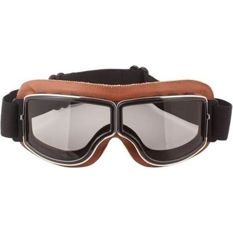 Lunettes de protection rétro pour moto - Anti-buée - Chaudes - Pour l'équitation, le VTT, le motocross. (1/4)