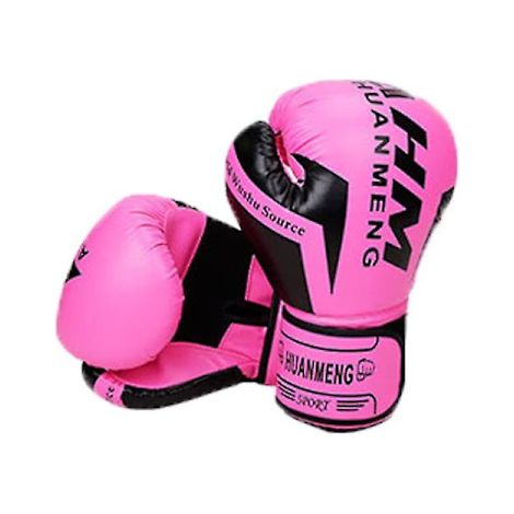 Gants de boxe en cuir rose pour l'entraînement des enfants, adolescents et femmes (1/2)