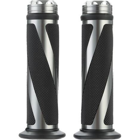Poignée universelle antidérapante de 22 mm (7/8") pour Kawasaki, Suzuki, Yamaha, Ducati et Triumph-A (1/4)