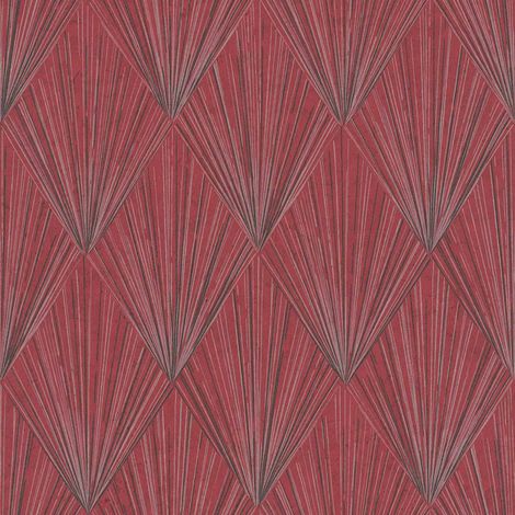 BRICOFLOR Papier peint Argent | Papier peint Art déco, Graphique & Géométrique - 10,05 x 0,53 m (1/5)