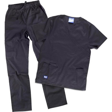 Conjunto sanitario en algodón elástico WORKTEAM Servicios B9150 3XL Negro