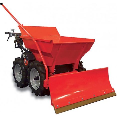 Altrad – Chasse neige orientable pour mini dumper BMD300 – Lame orientable 3 positions – Transforme votre mini dumper en chasse neige