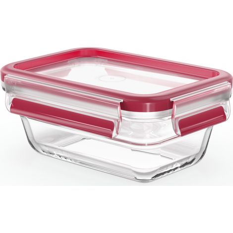 TEFAL MASTERSEAL FRESH VERRE, BOÎTE ALIMENTAIRE RECTANGULAIRE 0,45 L, CONSERVATION DES ALIMENTS, EMPILABLE, COMPATIBLE FOUR ET C (1/5)