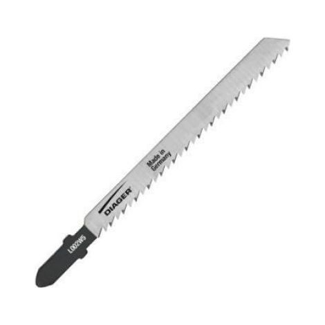 5 lames de scie sauteuse HCS CV pas de 2,5 x Lu. 75 mm pour bois/plastique (1/4)